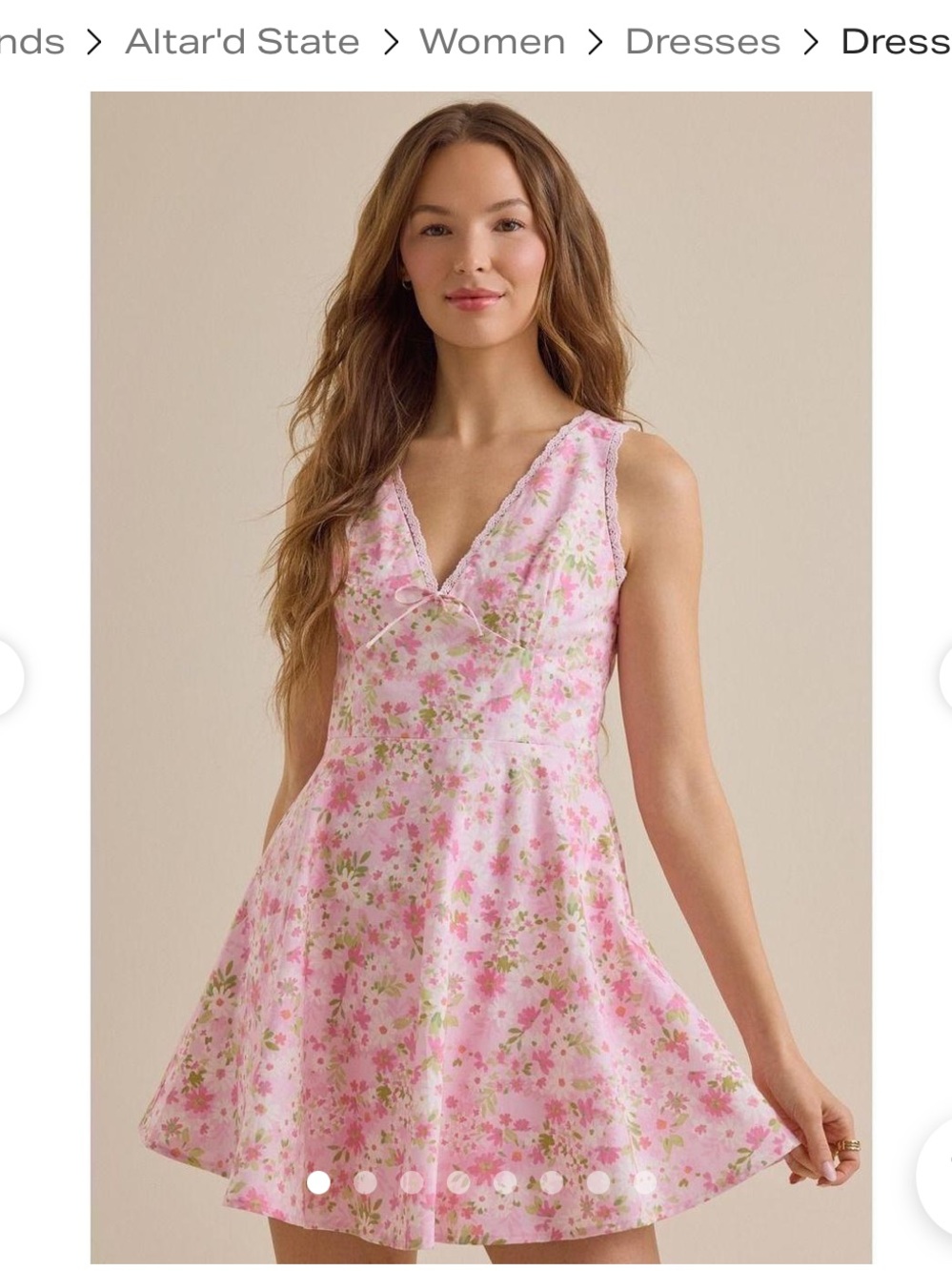 Altar’d State floral Lizzie dress size small